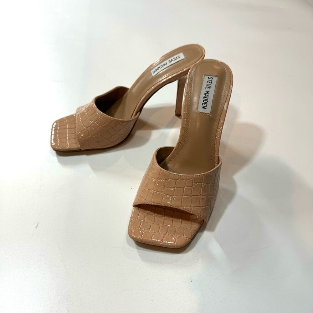 Steve Madden Signal Tan Croco Size 9,5 - image 2